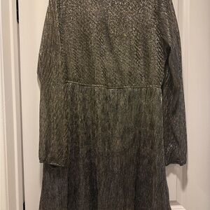 Elegant Black Long-Sleeve Dress